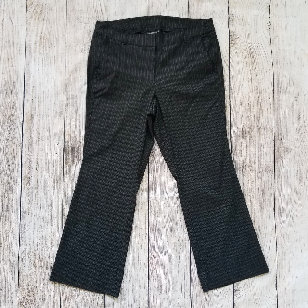 Lane Bryant Pinstripe Dress Pants